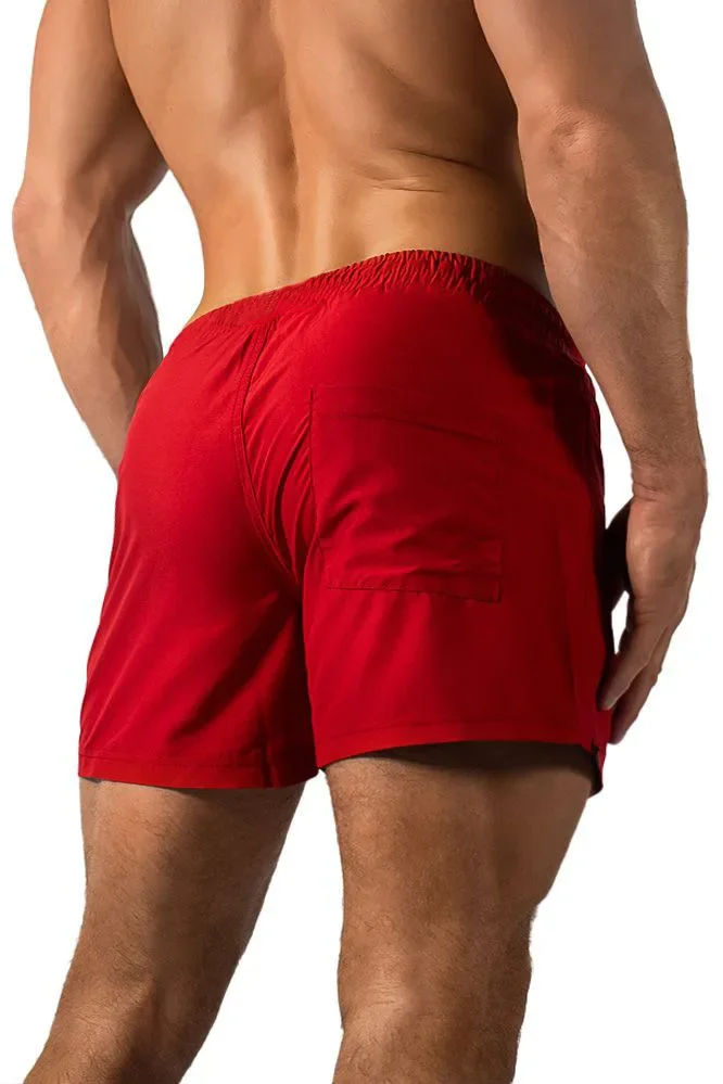 Men's Marathon Running Sweat Shorts with Zipped Pocket Fitness Athletic Breathable Sweatpants Outdoor Sport Training Short Pants