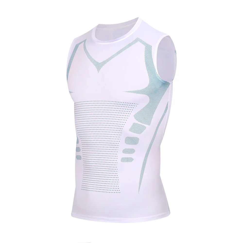 Mans Compression Tank Top Men Gym Shirt Sleeveless Quick Dry Sportswear Male Fitness Bodybuilding Vest Workout Muscle Top   