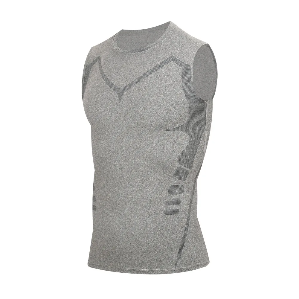 Mans Compression Tank Top Men Gym Shirt Sleeveless Quick Dry Sportswear Male Fitness Bodybuilding Vest Workout Muscle Top   