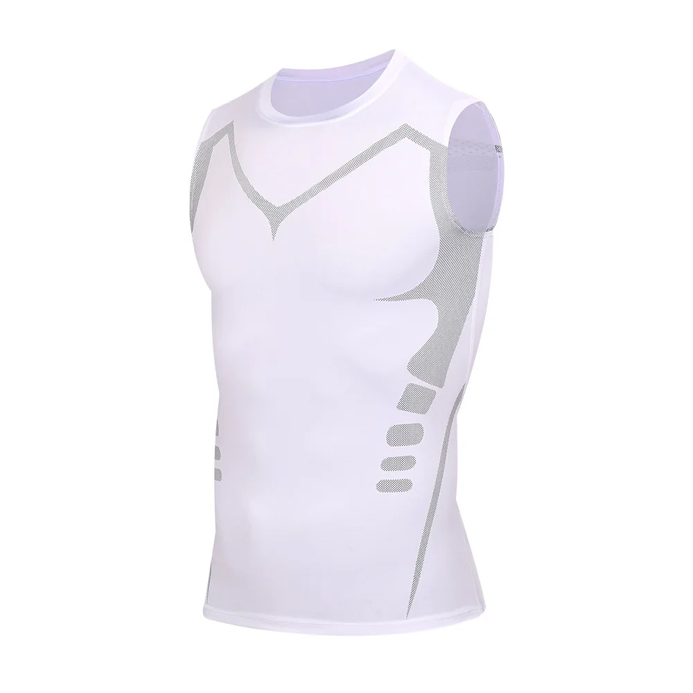 Mans Compression Tank Top Men Gym Shirt Sleeveless Quick Dry Sportswear Male Fitness Bodybuilding Vest Workout Muscle Top   