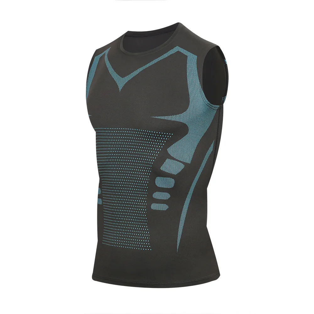 Mans Compression Tank Top Men Gym Shirt Sleeveless Quick Dry Sportswear Male Fitness Bodybuilding Vest Workout Muscle Top   