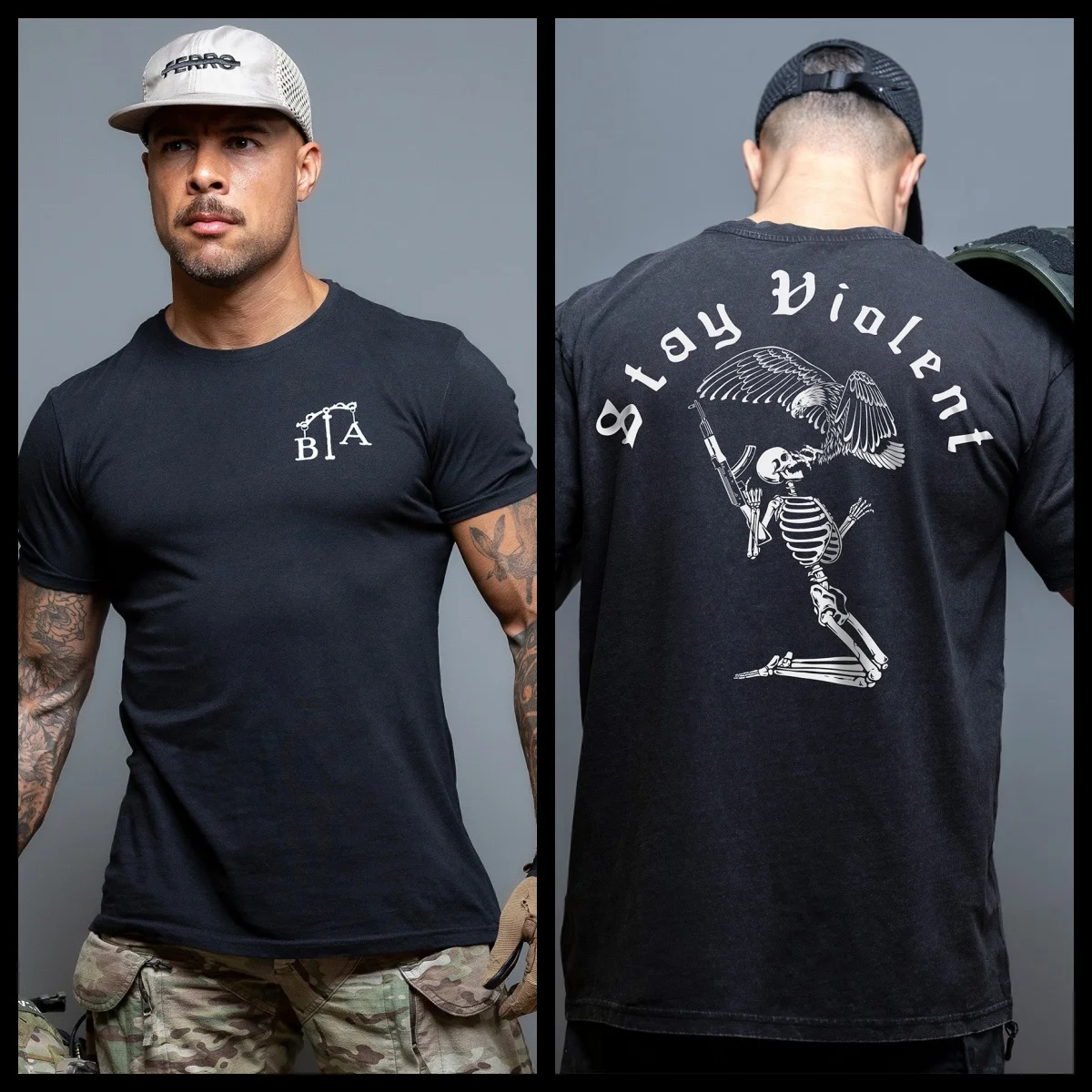 New Stay Violent _ Breathable T-shirt Cotton T-shirts for Cross-country Sports