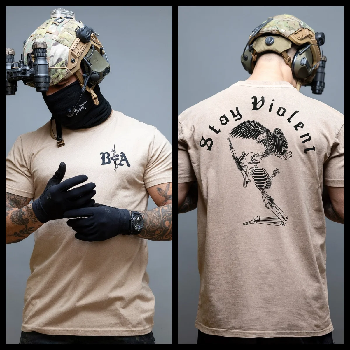 New Stay Violent _ Breathable T-shirt Cotton T-shirts for Cross-country Sports