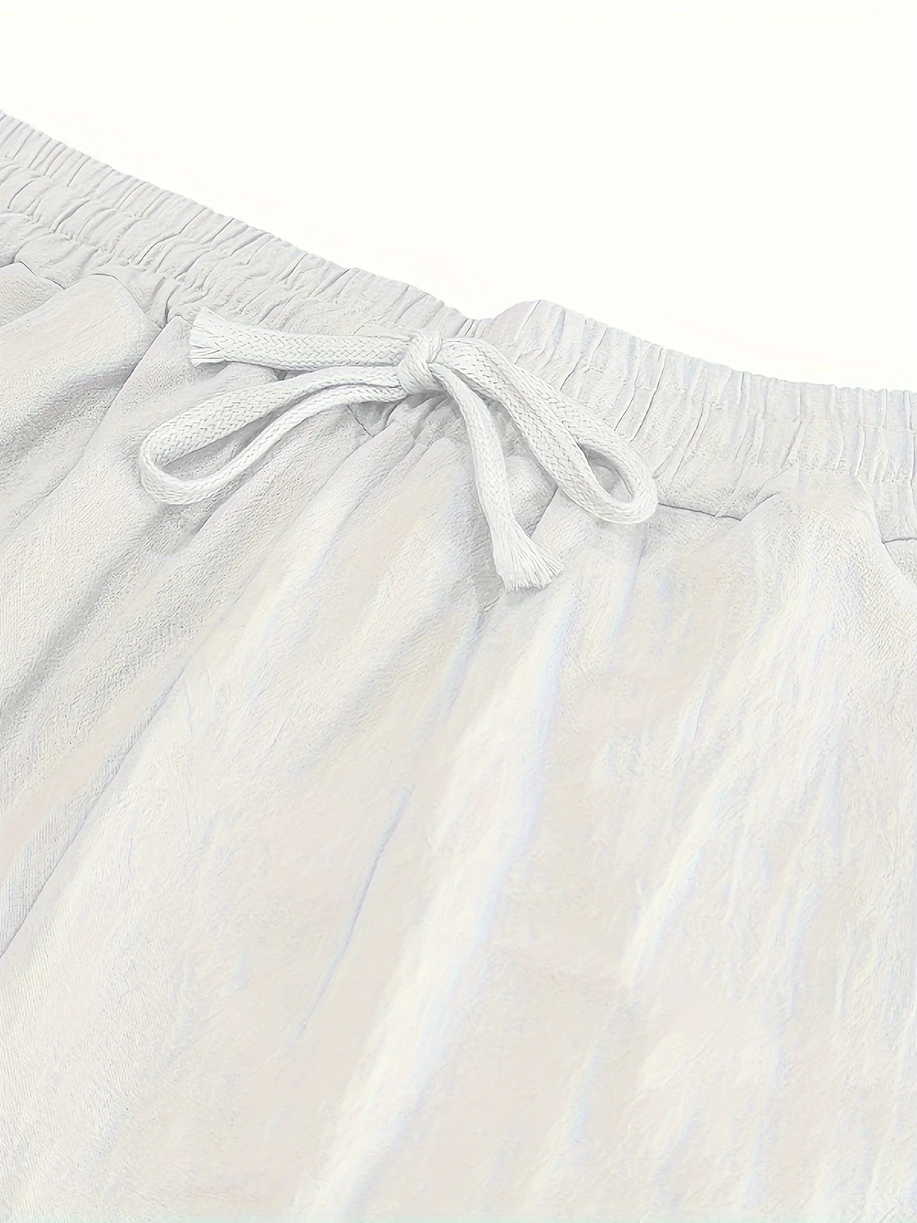 Men's Cotton Linen Loose Fit Pants Comfortable Breathable Casual Wide Leg Trousers for Summer
