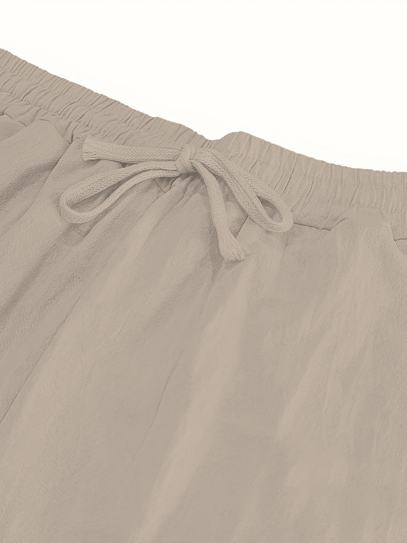 Men's Cotton Linen Loose Fit Pants Comfortable Breathable Casual Wide Leg Trousers for Summer