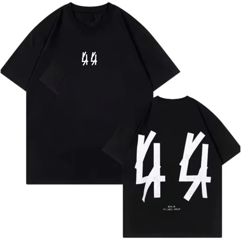 2026 44 Label Group Cotton Hip Hop T-Shirt Unisex Streetwear Short Sleeve Round Neck Print Casual Breathable Fashion Adult Tee