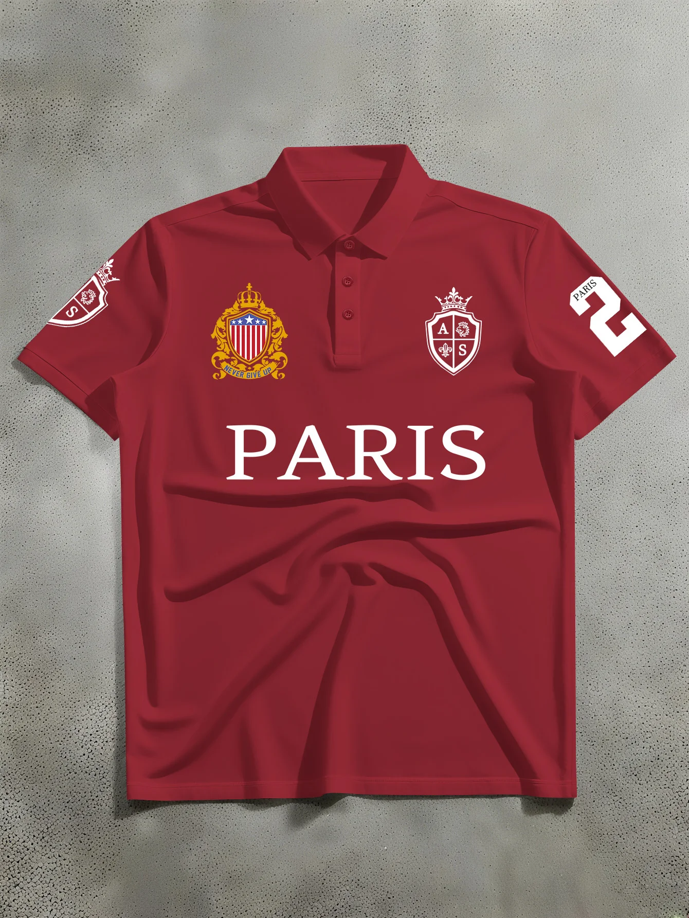 2026 Summer New Men's Short Sleeved Polo Shirt, Paris "Paris" Letter Printed Polo Shirt, Suitable for Outdoor Sports