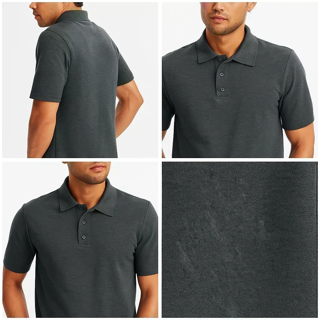2026 Summer New Men's Short Sleeved Polo Shirt, Paris "Paris" Letter Printed Polo Shirt, Suitable for Outdoor Sports