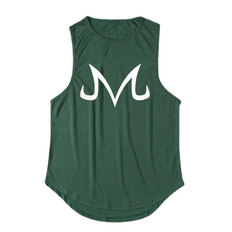 Summer Fitness Sports Tank Top Men's Breathable Loose Fit Training Sleeveless T-shirt Quick Drying vest Anime ZT Clothing