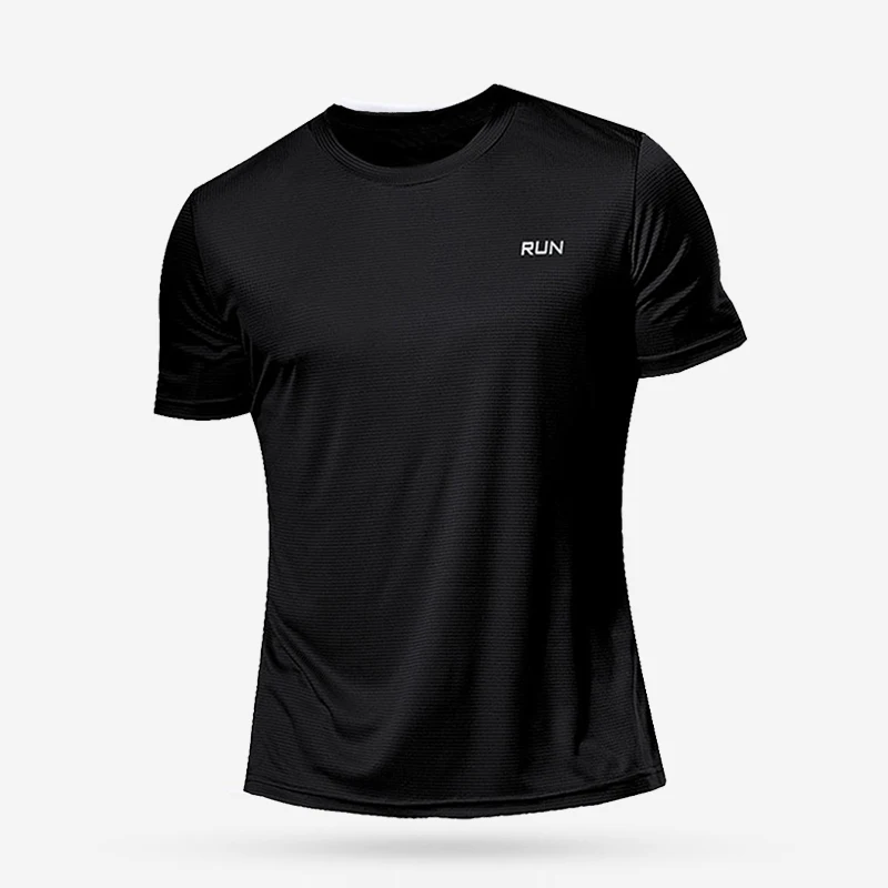 Summer Men Short Sleeve t-Shirt Casual t Shirt Tops Male Quick Dry Running Gym t-Shirts Breathable o-Neck Tee Shirt Man Clothing
