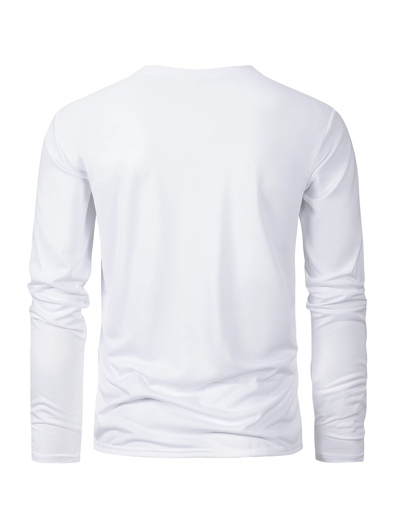 Men's Long Sleeve T Shirts Casual Round Neck Moisture Wicking Tees Male Tops Sports comfortable versatile Men's T-shirts