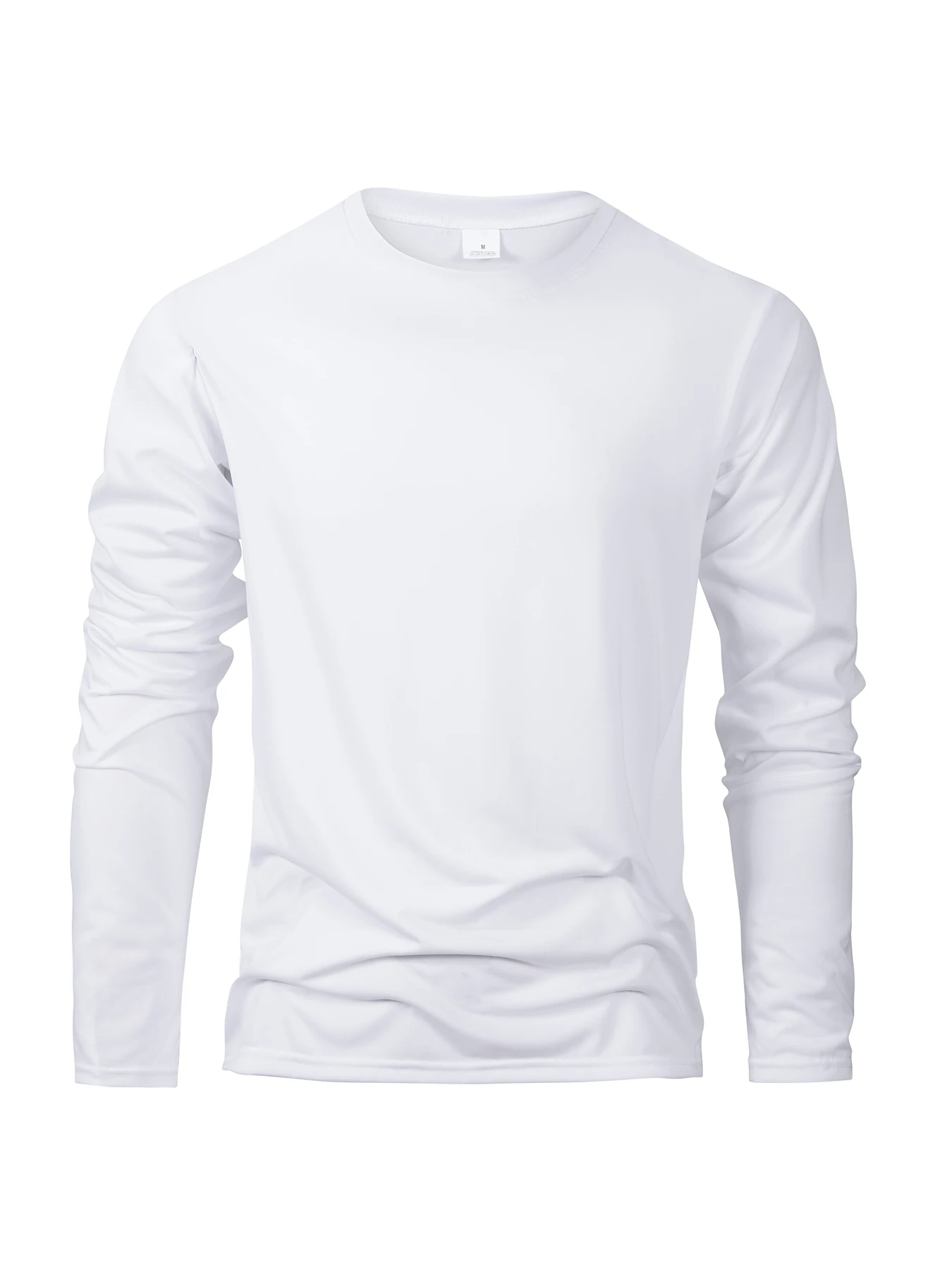 Men's Long Sleeve T Shirts Casual Round Neck Moisture Wicking Tees Male Tops Sports comfortable versatile Men's T-shirts