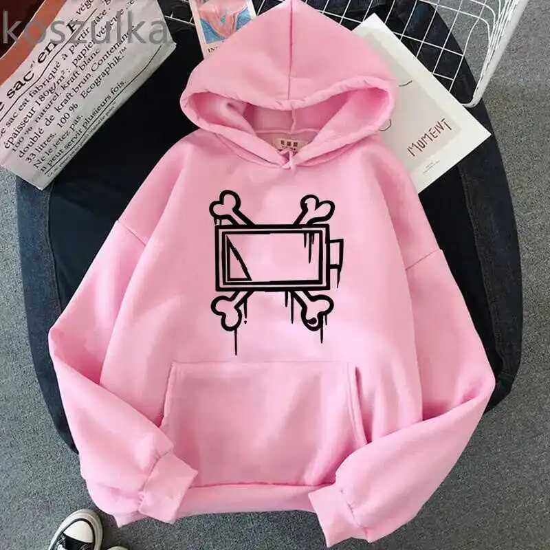 New Men's and Women's Autumn and Winter Fleece Hoodie Murder Drones Print Foreign Trade Leisure Sports Hoodie Trendy Men's Y2K