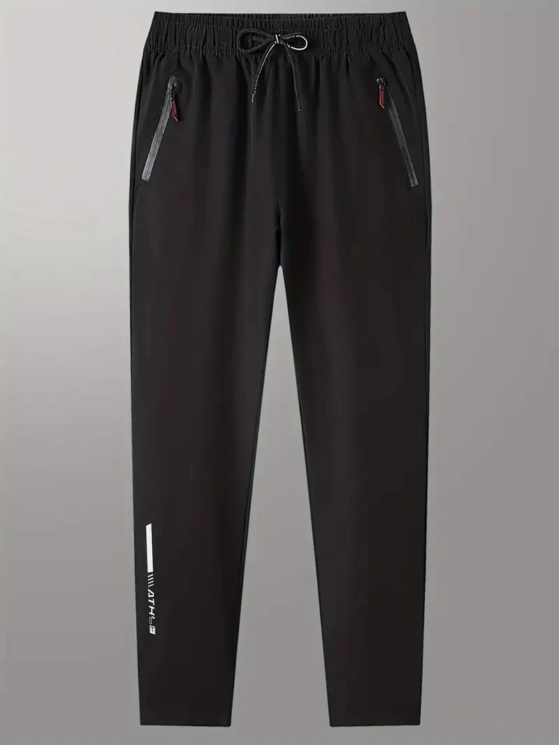 Soft Men's Casual Straight Pants Stretch Elastic Waist Jogger Korean Classic Blue Black Gray Brand Trousers Plus Size