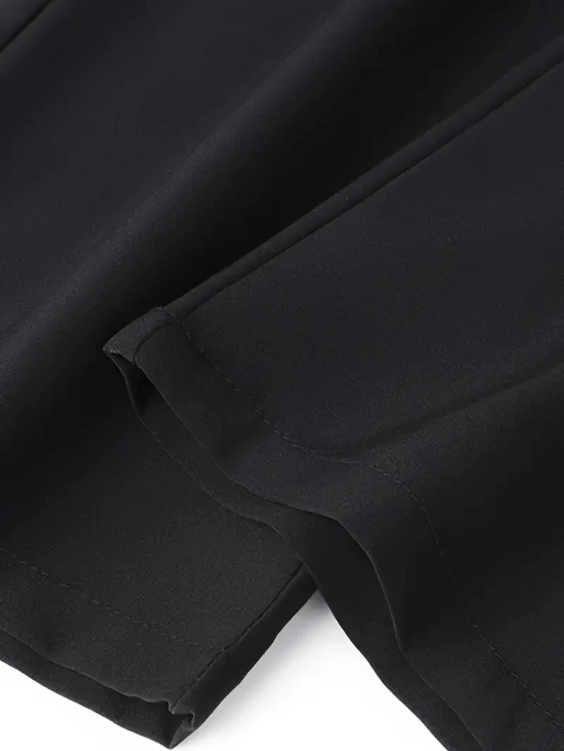 Soft Men's Casual Straight Pants Stretch Elastic Waist Jogger Korean Classic Blue Black Gray Brand Trousers Plus Size