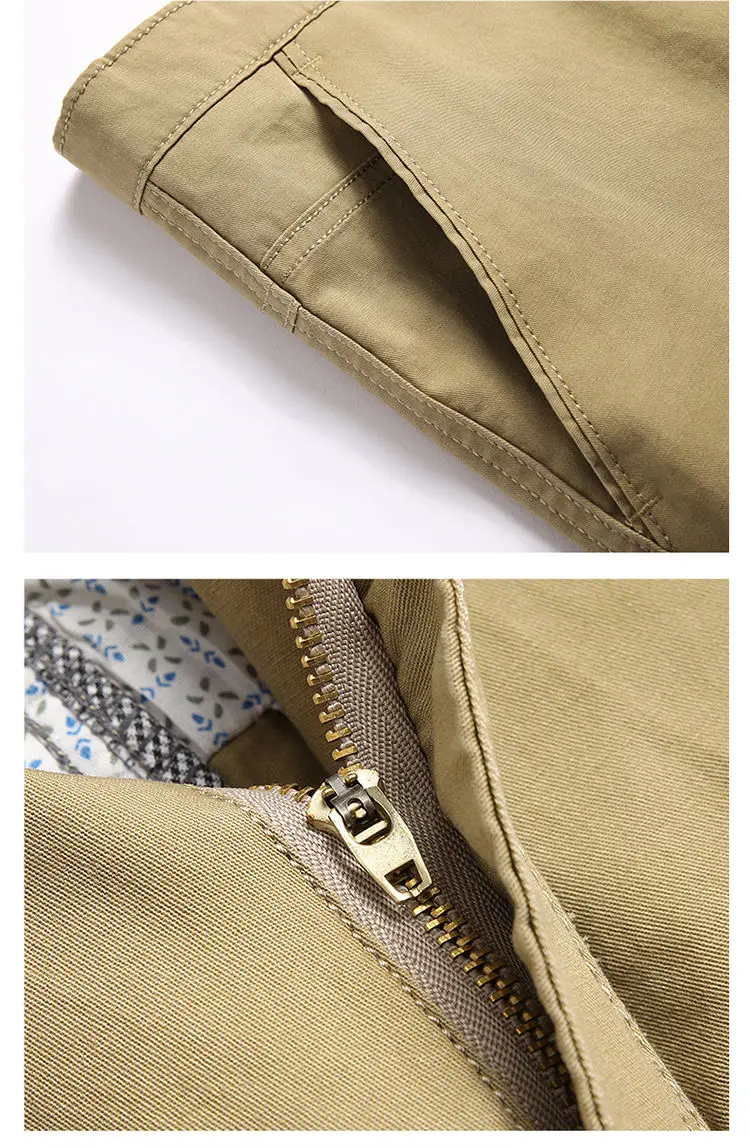 100% Cotton Shorts Men Knee Length Boardshorts Classic Brand Comfortable Clothing Beach Shorts Male Short Trousers