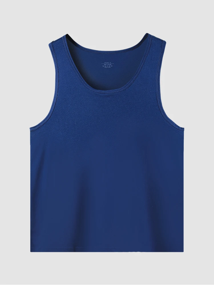 Men's pure cotton vest breathable slim youth sports foundation hurdle I loose summer thin halter undershirt