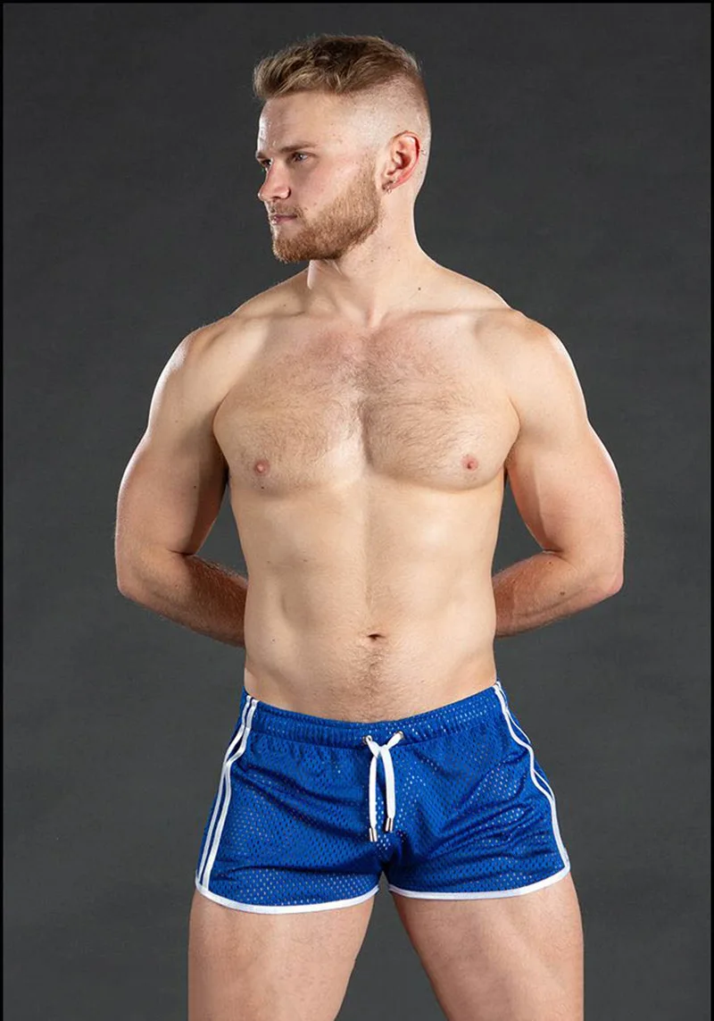 Men's Sweatpants Hole Dry Breathable Sexy Beach Outdoor Casual Three-Quarter Pants（MNDK-05）