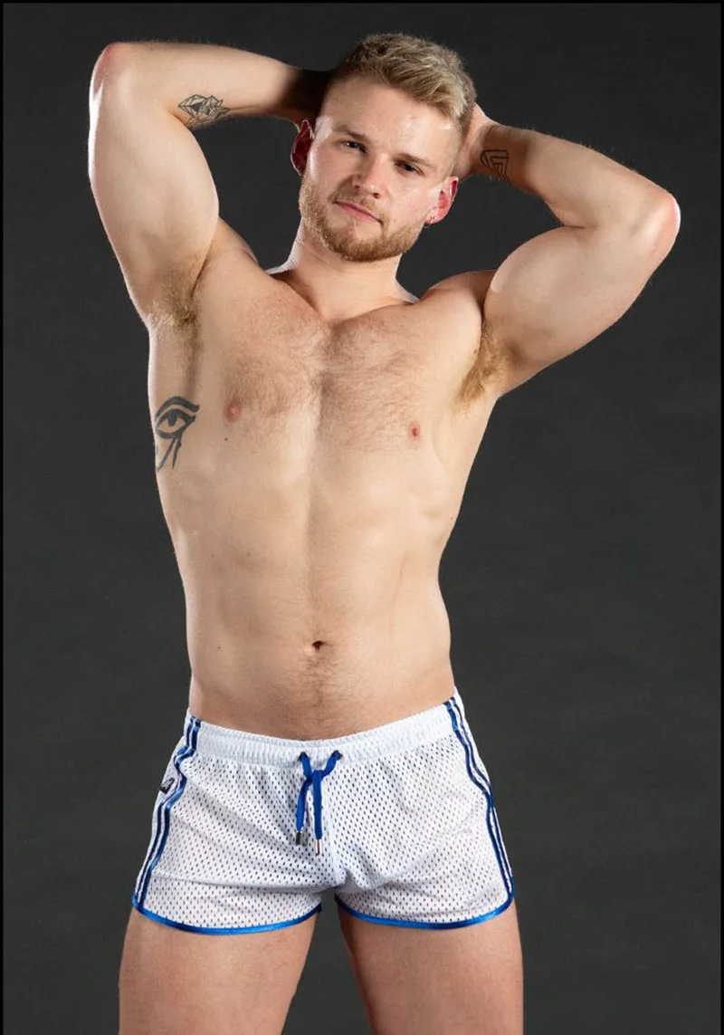 Men's Sweatpants Hole Dry Breathable Sexy Beach Outdoor Casual Three-Quarter Pants（MNDK-05）