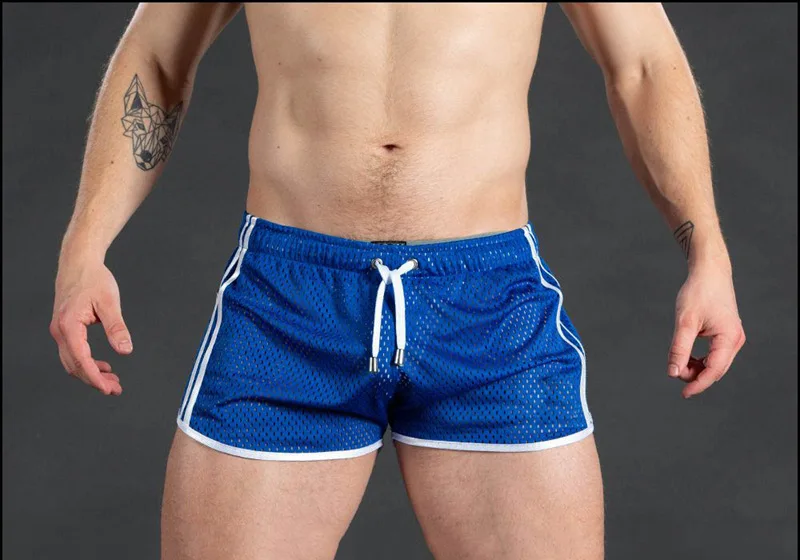 Men's Sweatpants Hole Dry Breathable Sexy Beach Outdoor Casual Three-Quarter Pants（MNDK-05）
