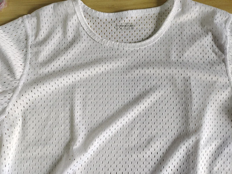 Men's Ice Silk Mesh Vest O-Neck Lightweight Sports Summer Wear Sleeveless T-shirt Tank Top Casual Fashion Outerwear