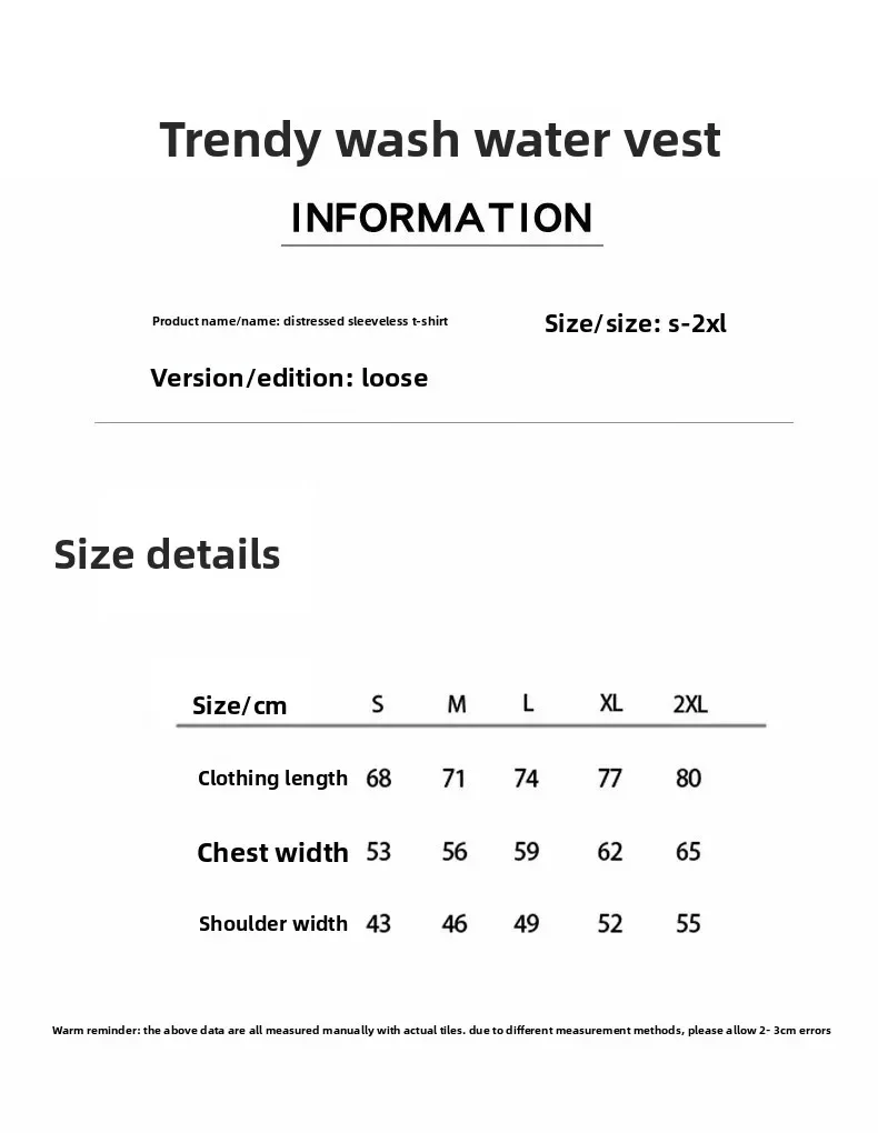 Men Acid Washed Tank Top 230G Cotton Sleeveless T Shirt Summer Vintage Muscle Gym Loose Shoulder Streetwear Beach Vest Tee