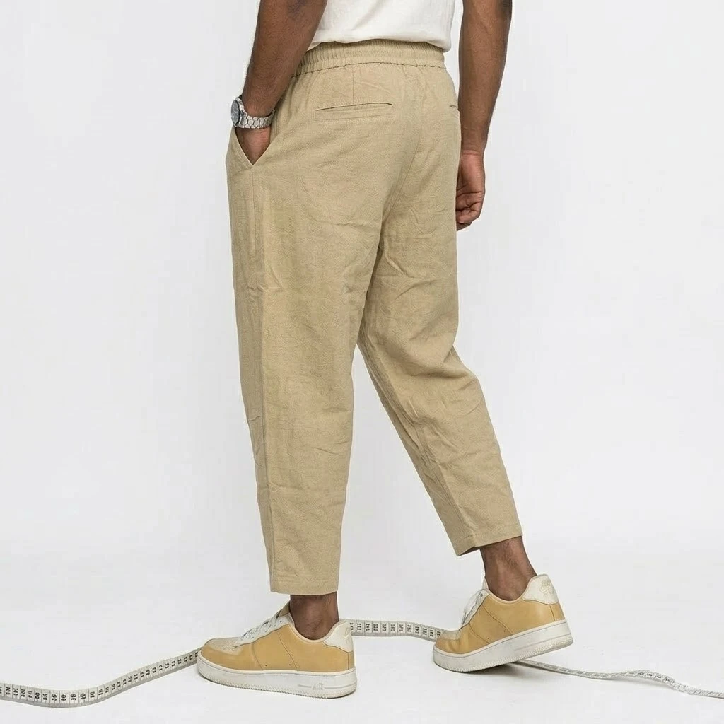 New Linen Pants Man Summer Casual Pants for Men Gym Man Baggy Pant Beach Loose Hawaiian Pant Lightweight Men's Cotton Work Pants