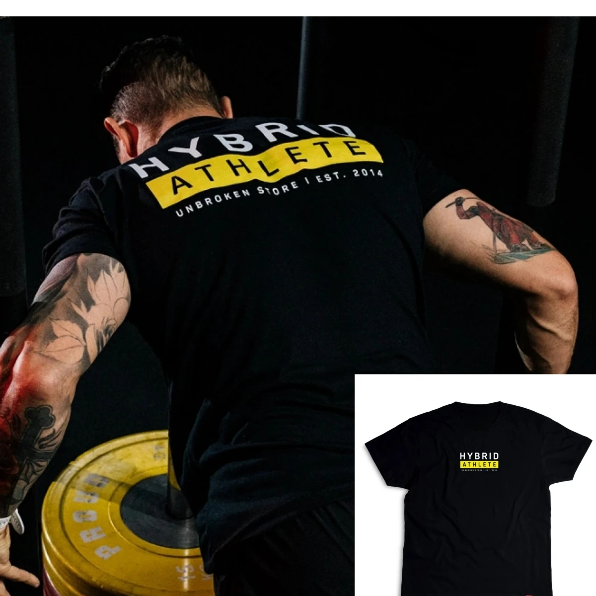 Unbroken Hybrid Athlete Fitness Training Gym Leisure T-Shirt Men's and Women's Luxury Brand