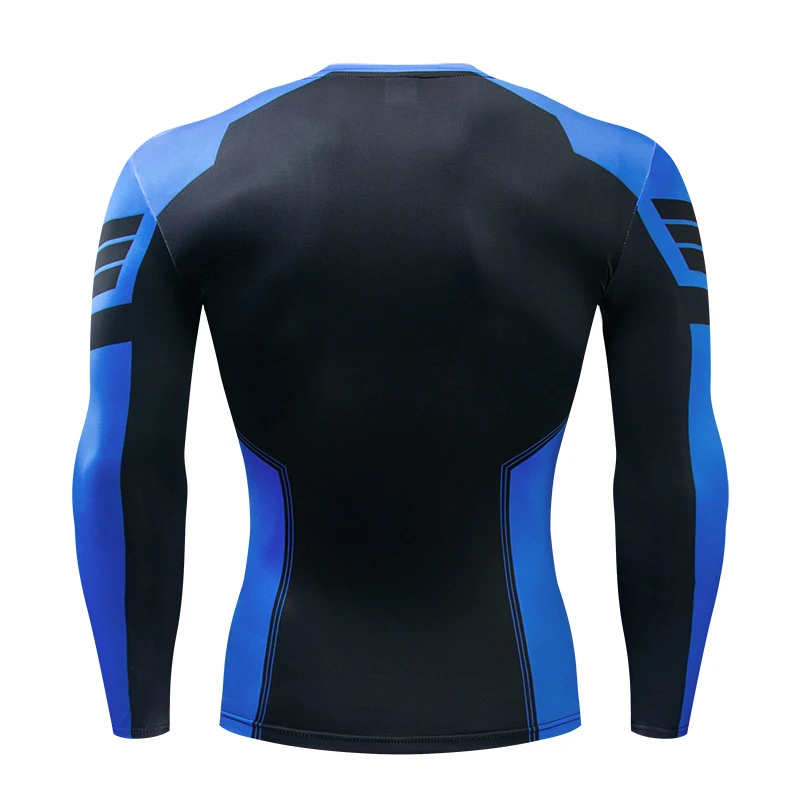 Compression T-Shirts Sportswear Gym Rash Guard Boxing Training Sports Tops 3D Nightwing Men T Shirt Running Quick-Dry Shirts Men