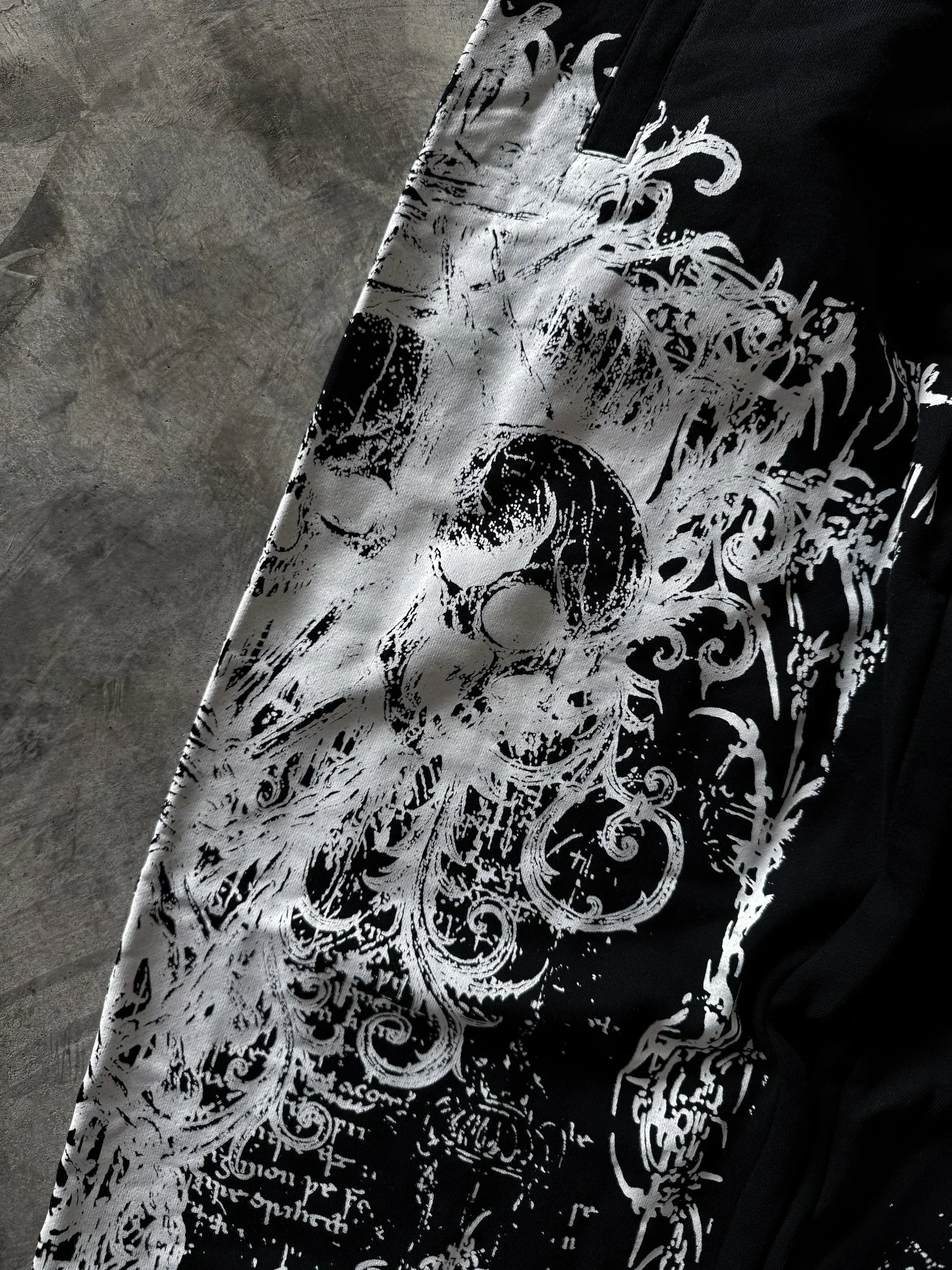 2026 Summer New Y2K Retro Casual Pants Gothic Skull Head Direct Spray Printed Floor Pants Extra Large Neutral Fashion Pants