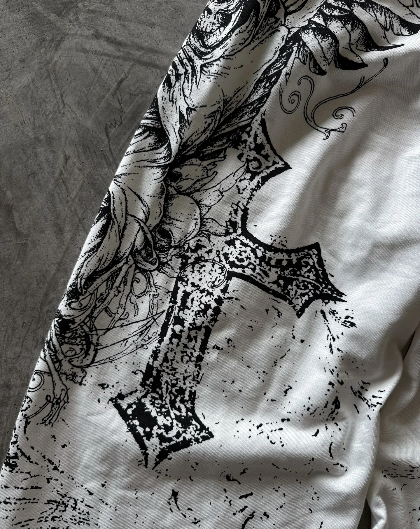 2026 Summer New Y2K Retro Casual Pants Gothic Skull Head Direct Spray Printed Floor Pants Extra Large Neutral Fashion Pants