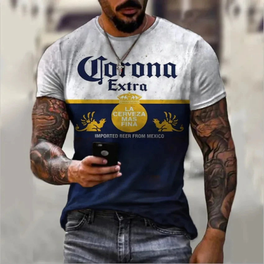 3d Tshirts For Men Vintage Oil T-shirt Street Fashion Castrol Printed Short-sleeved Loose Oversized Motorcycle T-shirt Tops Tees
