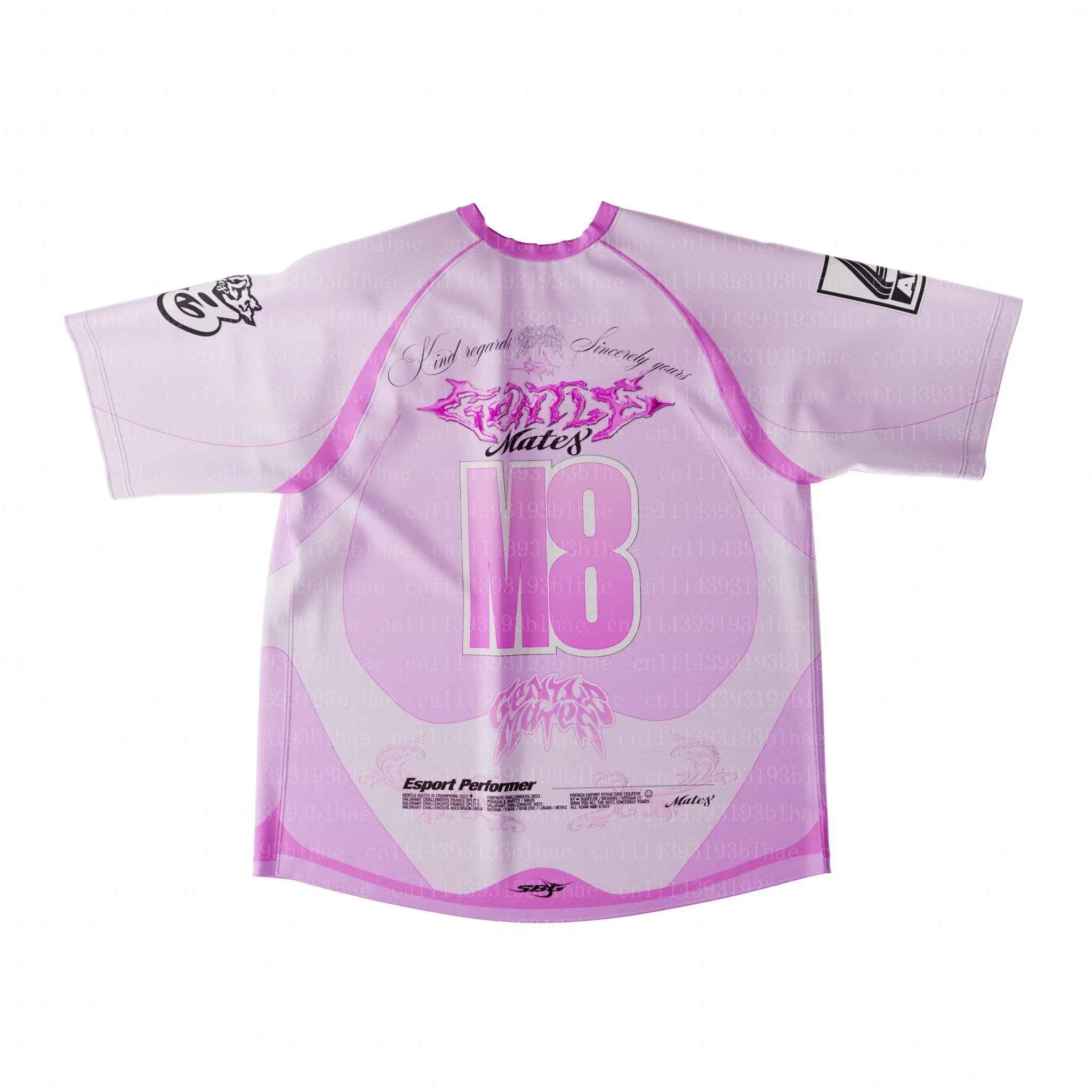 Popluar Esports Fans 2026 M8 Team Newest T-shirts Fashion 3D Print Short Sleeve Gentle Mates Men Uniform Tees Breathable Tops