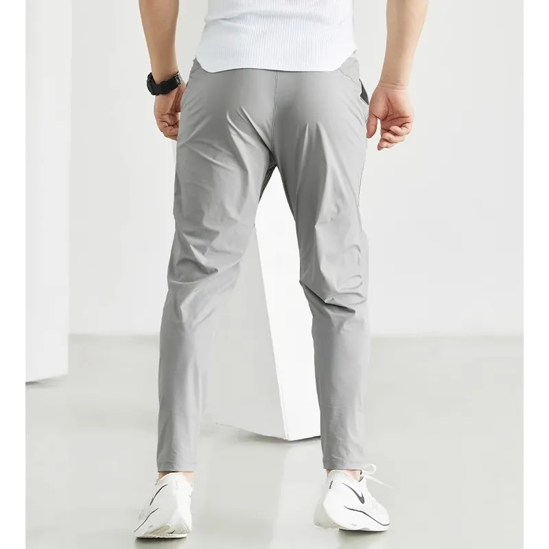 Mens Joggers Sweatpants Thin Casual Hip Hop Trousers Gyms Tracksuit Workout Track Pants Brand Jogger Fitness Pants Men