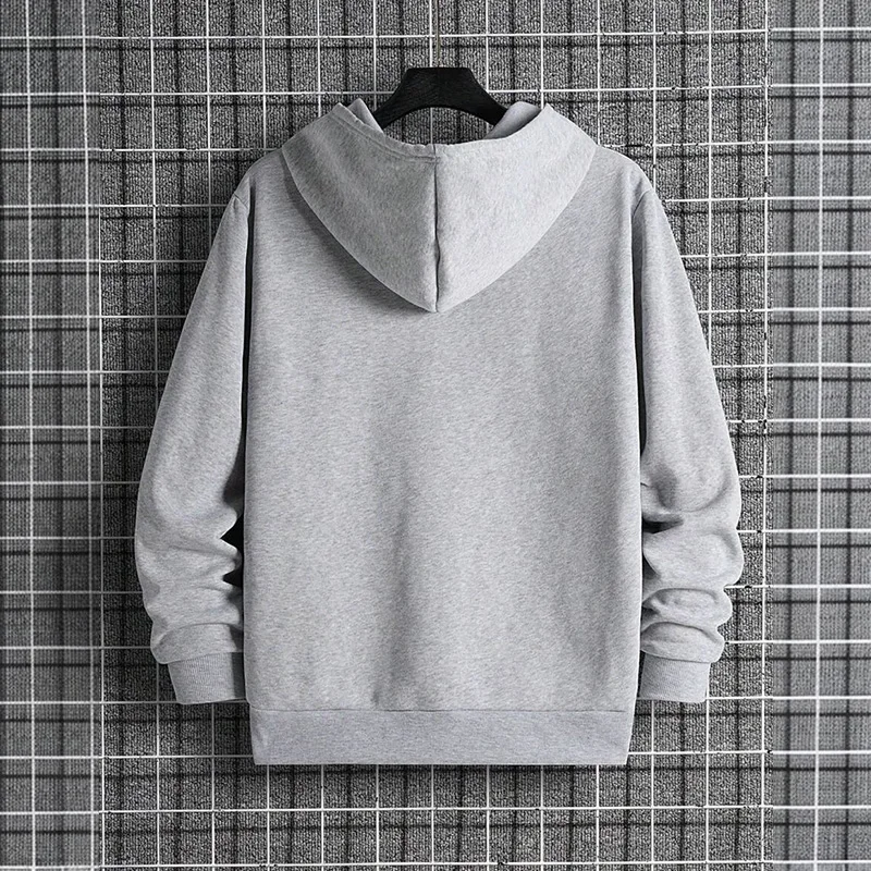 2025 Fall/winter New Arrival Men's Hoodie High Quality Solid Color Hooded Sweatshirt Male Home Outdoor Casual Fashion Pullover