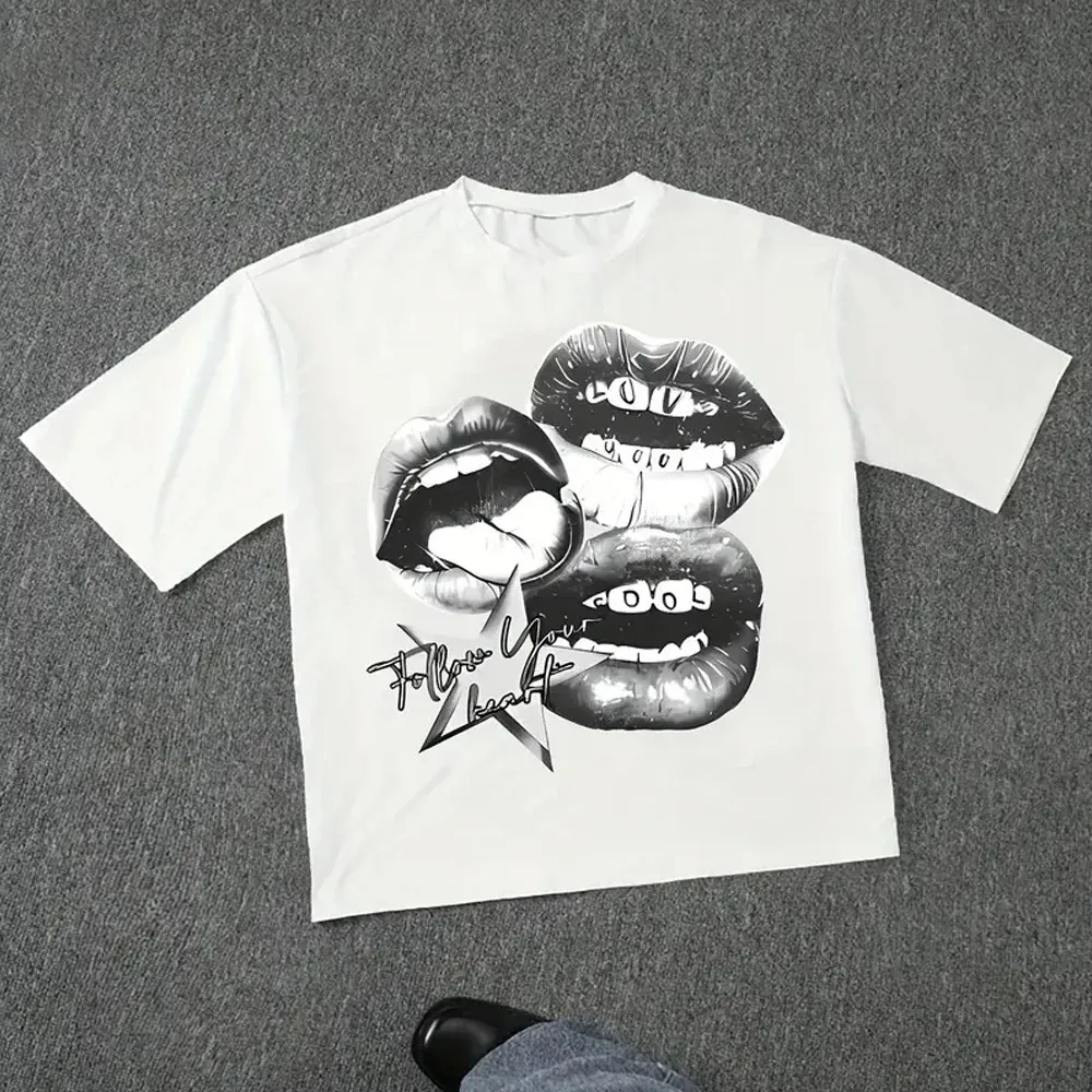 Harajuku Letter Graphic T Shirts Y2k Men Women High Street Oversized Y2k T Shirt Pro Choice Vintage Top Tee Female Male Clothing