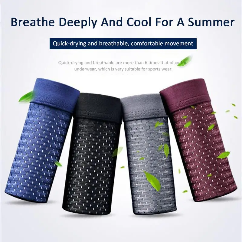1 PCS Men Bamboo Fibre Shorts AU Boxhero Bamboo Fiber Briefs UV Protection Panty Silky Smooth