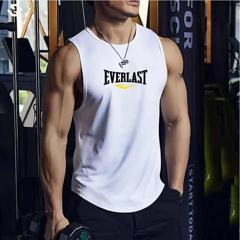 Men's Summer Breathable Mesh Vest round Neck Sleeveless Sports Top for Running Gym Daily Fashion Casual Tee Shirt 2026