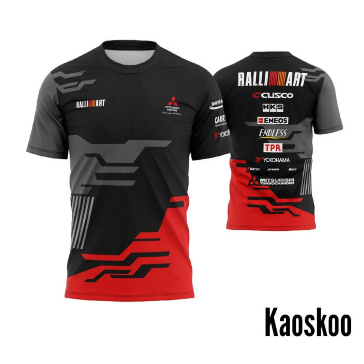 Mitsubishi racing men's sportswear, lightweight short-sleeved top, suitable for motorcycle and bicycle riding.