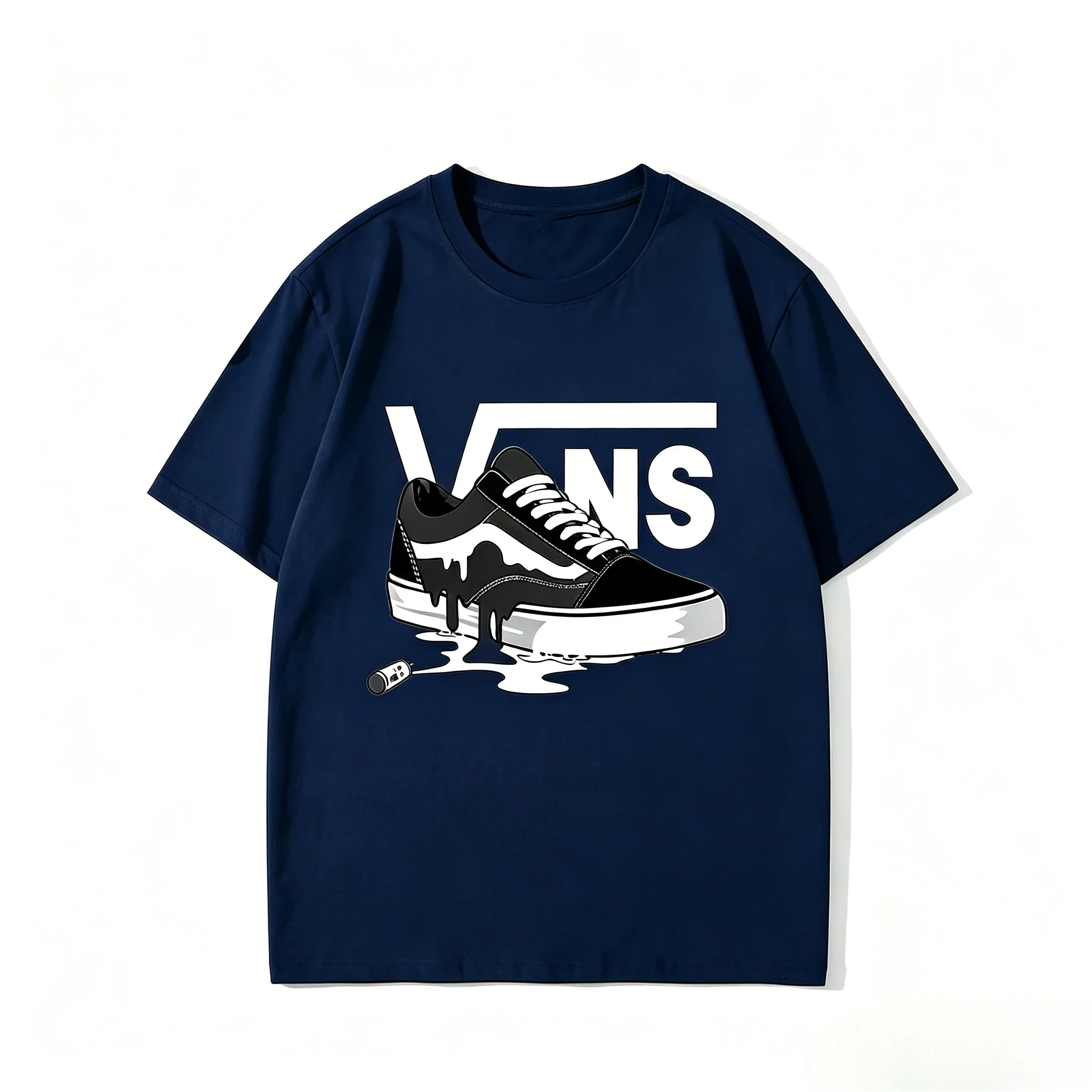 Men's New Summer Trendy Hip-Hop Printed Short-Sleeved Sweat-Wicking and Breathable T-Shirt, Suitable for Both Men and Women