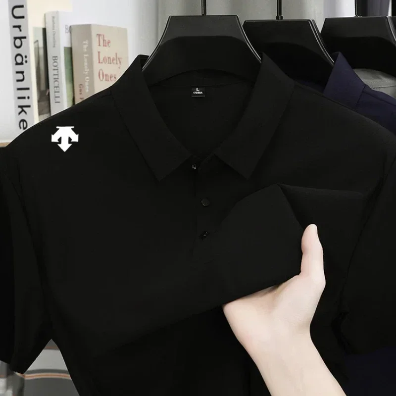 2026 new Men's embroidery Polo Shirt Fashion Sports Top Summer Comfortable Breathable Leisure High end T-shirt shirt men shirts
