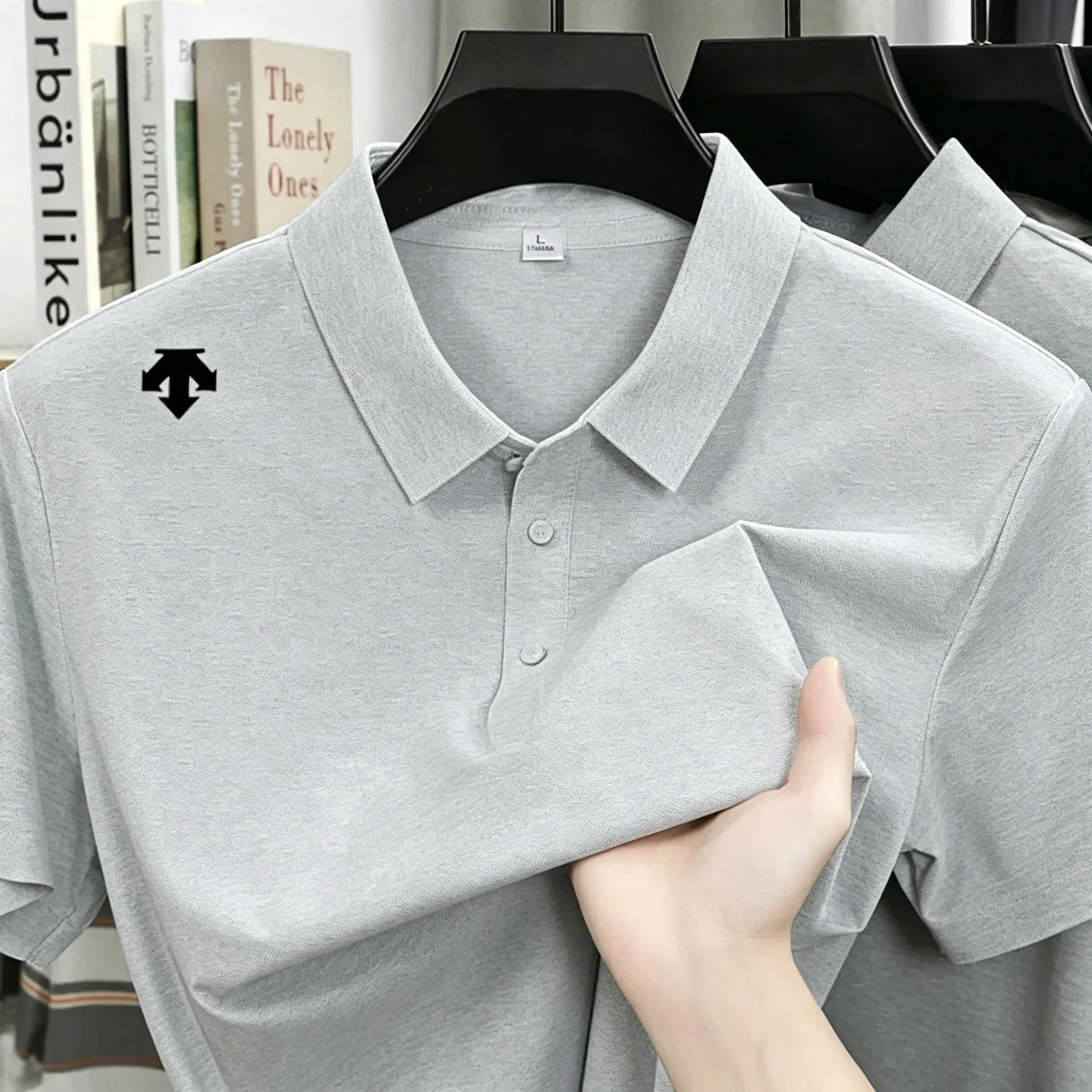 2026 new Men's embroidery Polo Shirt Fashion Sports Top Summer Comfortable Breathable Leisure High end T-shirt shirt men shirts