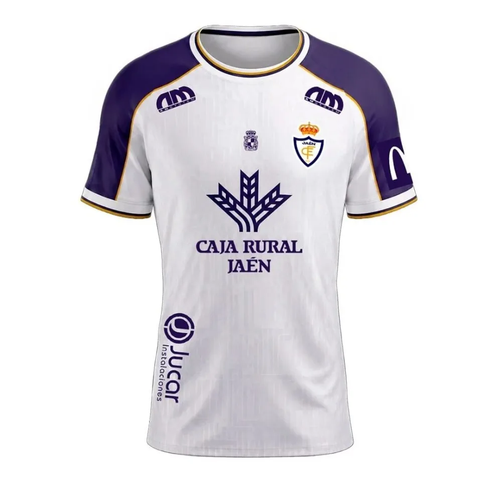 2026 Real Jaén 3D Print Football Jersey Men Women Summer Sports Oversize T-shirt Breathable Quick Drying Streetwear Fashion