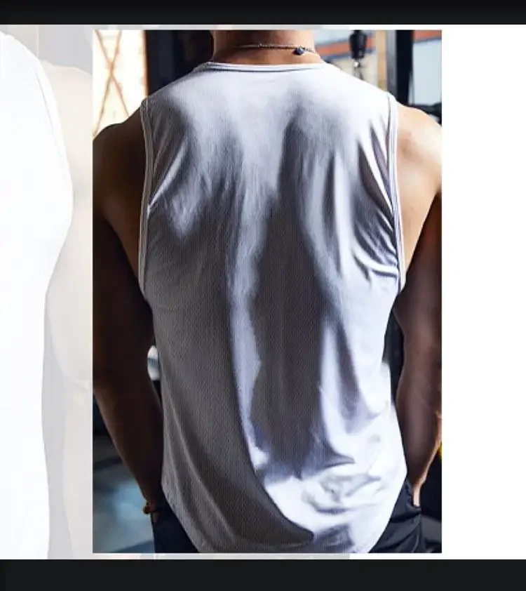 Street Fitness Tank Top Men's Sleeveless Training Shirt Outdoor Fitness Gym Park T-shirt