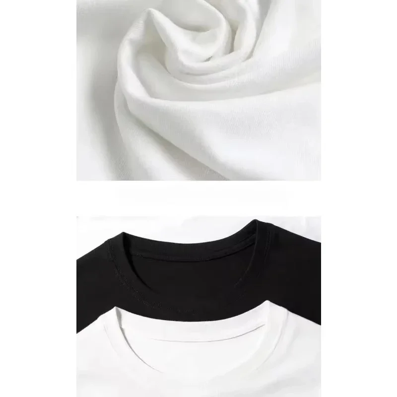 Men's high-quality printed 100% pure cotton T-shirt with fashionable patterns - short-sleeved and formal style