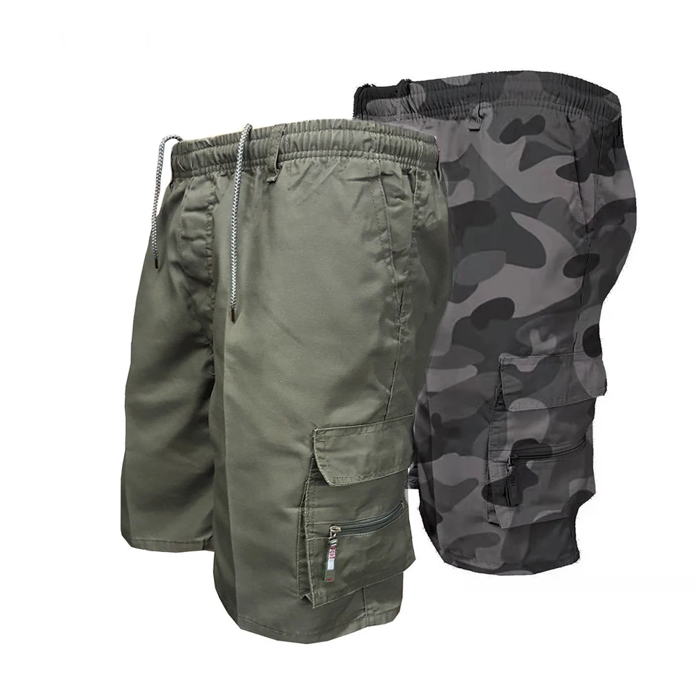 Men Military Tactical Shorts Summer Loose Casual Cargo Shorts Multi Pocket Outdoor Jogging Sweatpants Hiking Pants