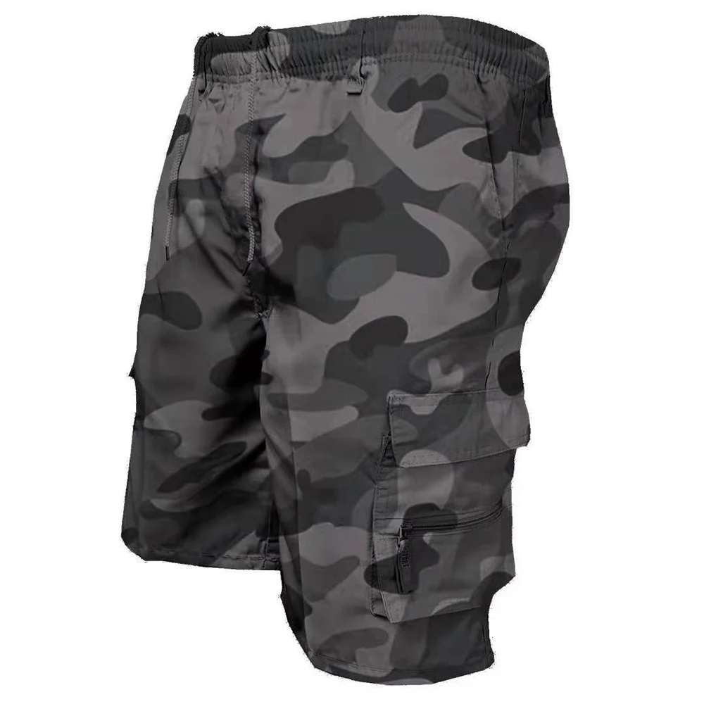 Men Military Tactical Shorts Summer Loose Casual Cargo Shorts Multi Pocket Outdoor Jogging Sweatpants Hiking Pants