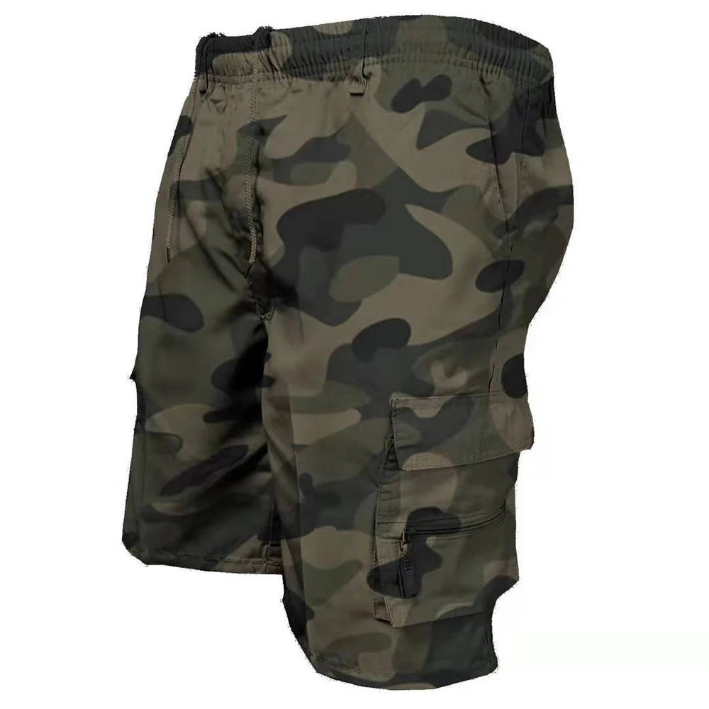 Men Military Tactical Shorts Summer Loose Casual Cargo Shorts Multi Pocket Outdoor Jogging Sweatpants Hiking Pants