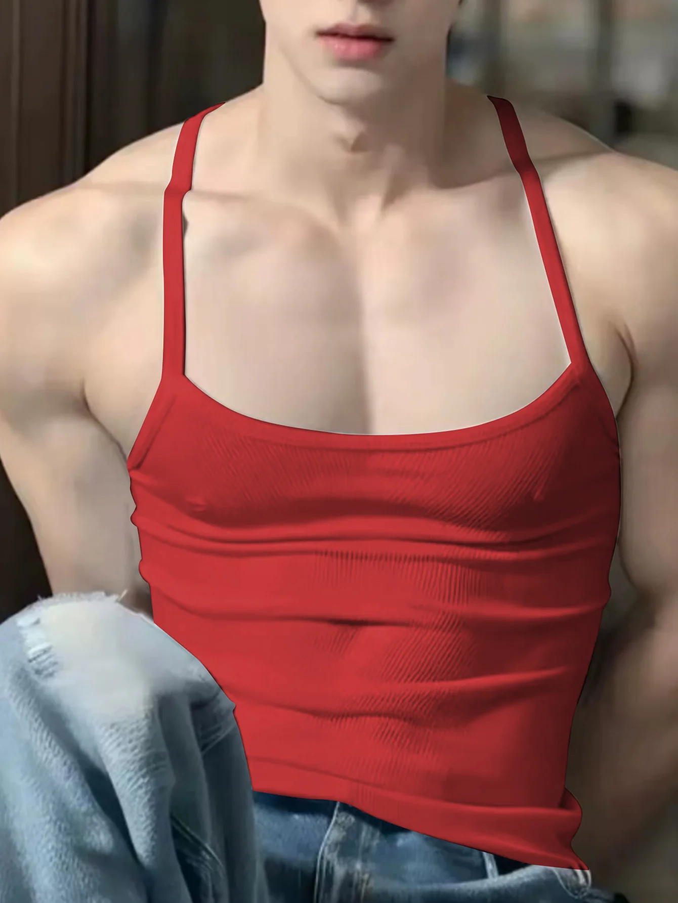 Summer 2026 Men's Casual Short Sleeve T-Shirt Fashionable Versatile Top Men's Wear Upper Apparel Tank Top