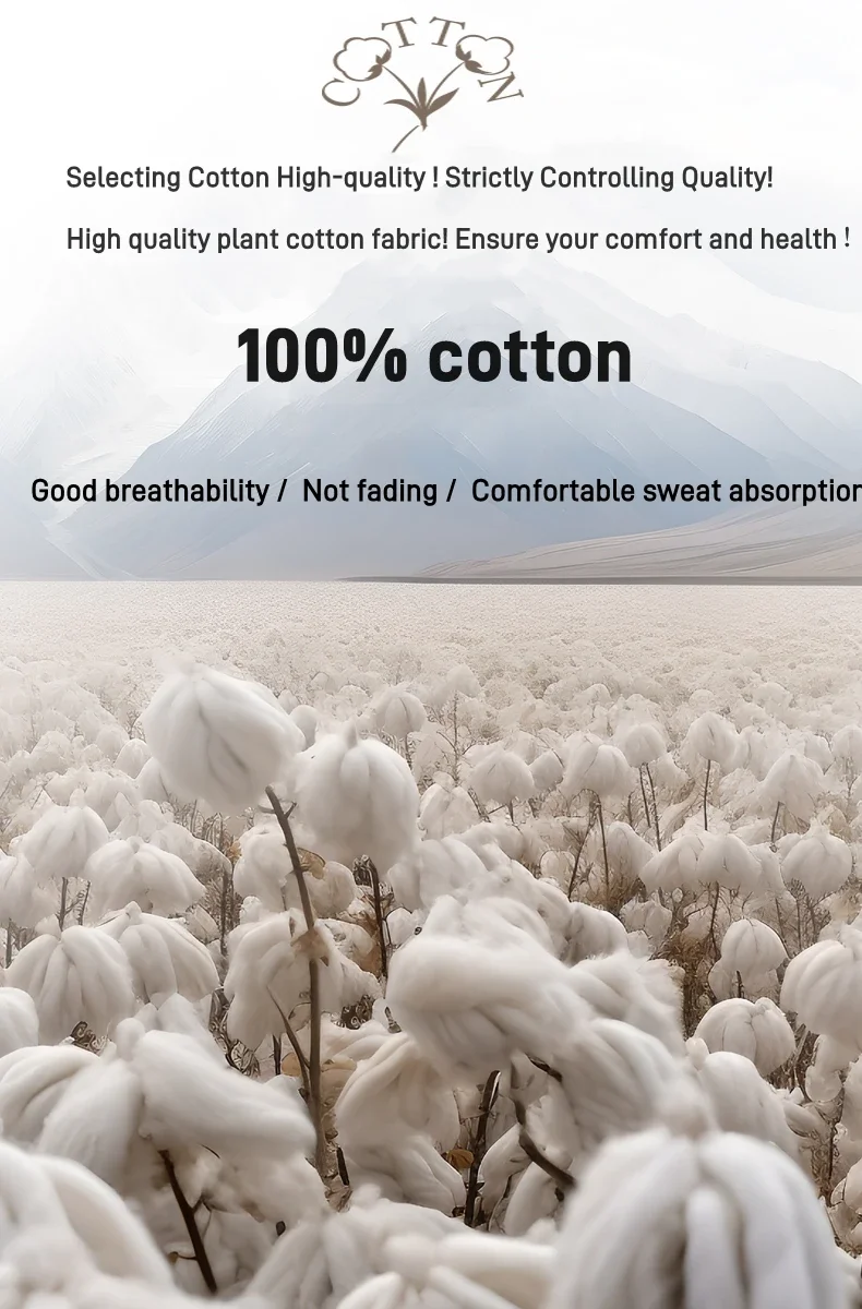 100% Pure Cotton Summer High-end Brand Men's Short Sleeve Round Neck Fashionable Style Half Sleeved Top Breathable T-shirt